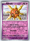 Solrock Reverse Holo Uncommon SV03: Obsidian Flames 093/197 NM 2023