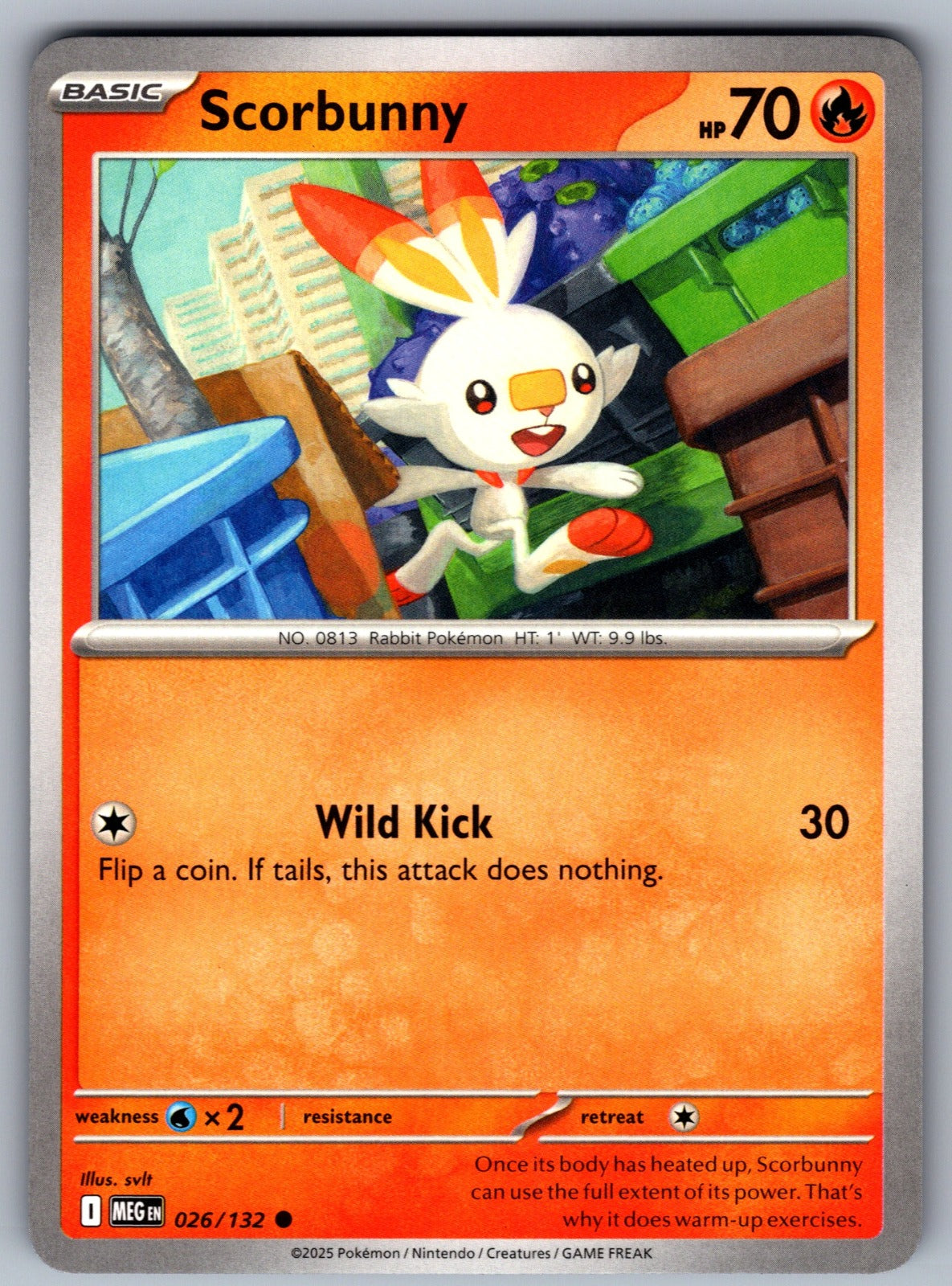 Scorbunny Common ME01: Mega Evolution 026/132 NM 2025