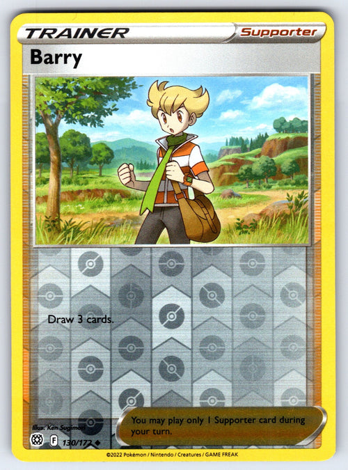 Barry Reverse Holo Uncommon SWSH09: Brilliant Stars 130/172 NM 2022