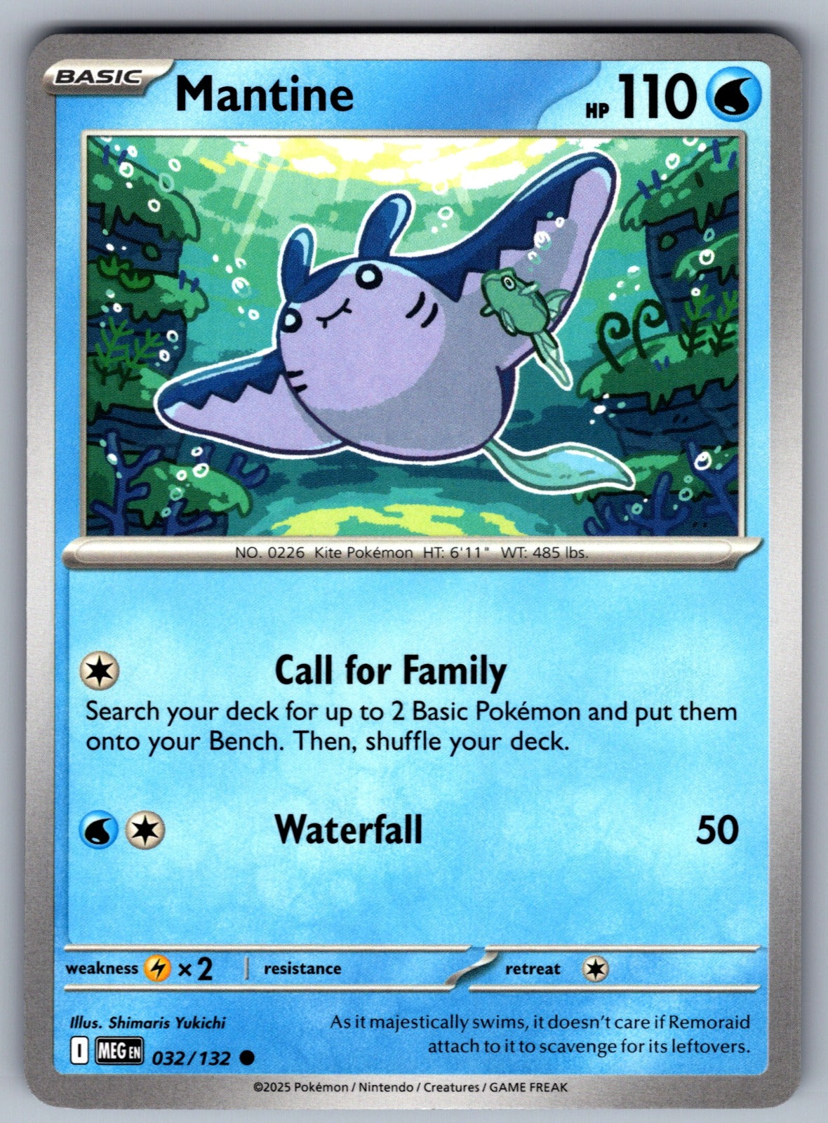 Mantine Common ME01: Mega Evolution 032/132 NM 2025