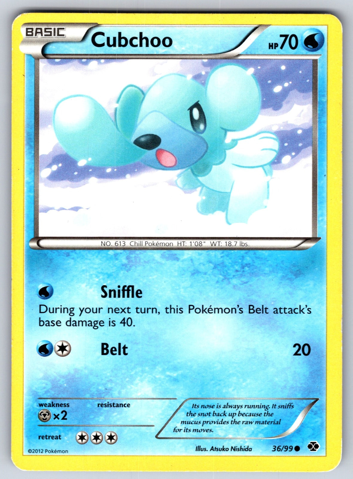 Cubchoo Common Next Destinies 36/99 LP 2012