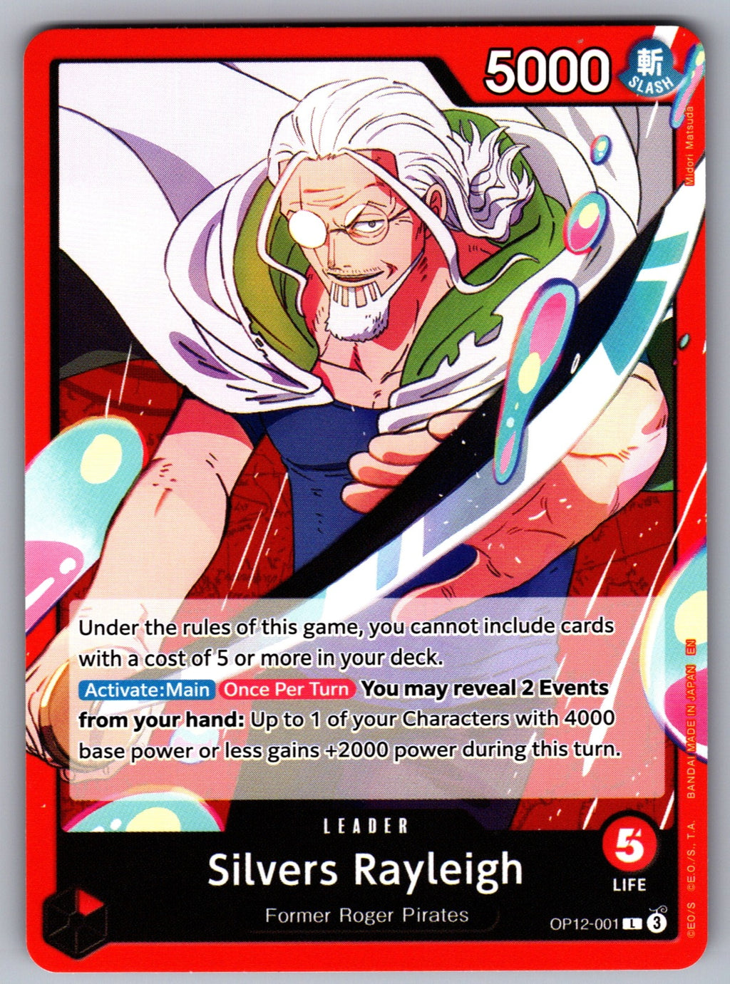 Silvers Rayleigh L Legacy of the Master OP12-001 NM 2025
