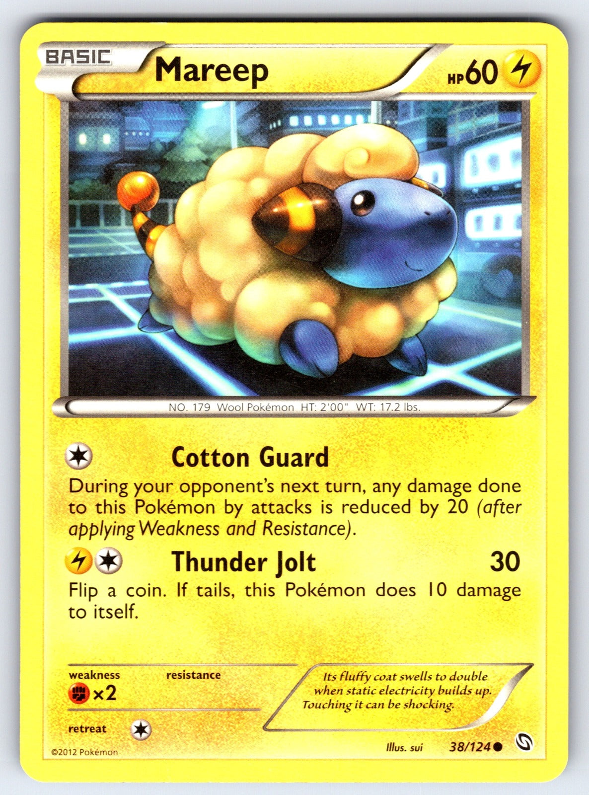 Mareep Common Dragons Exalted 38/124 LP 2012