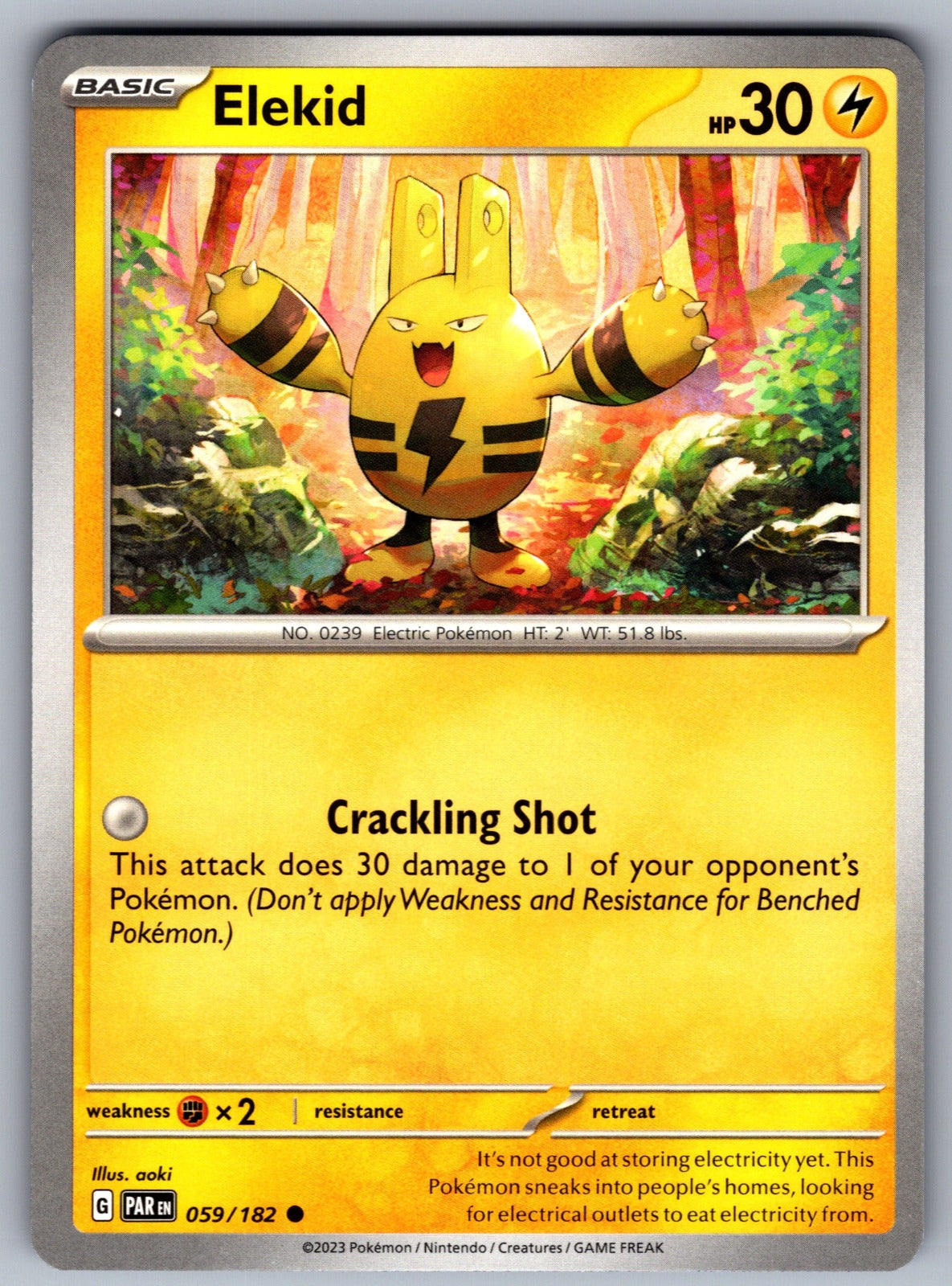 Elekid Common SV04: Paradox Rift 059/182 NM 2023