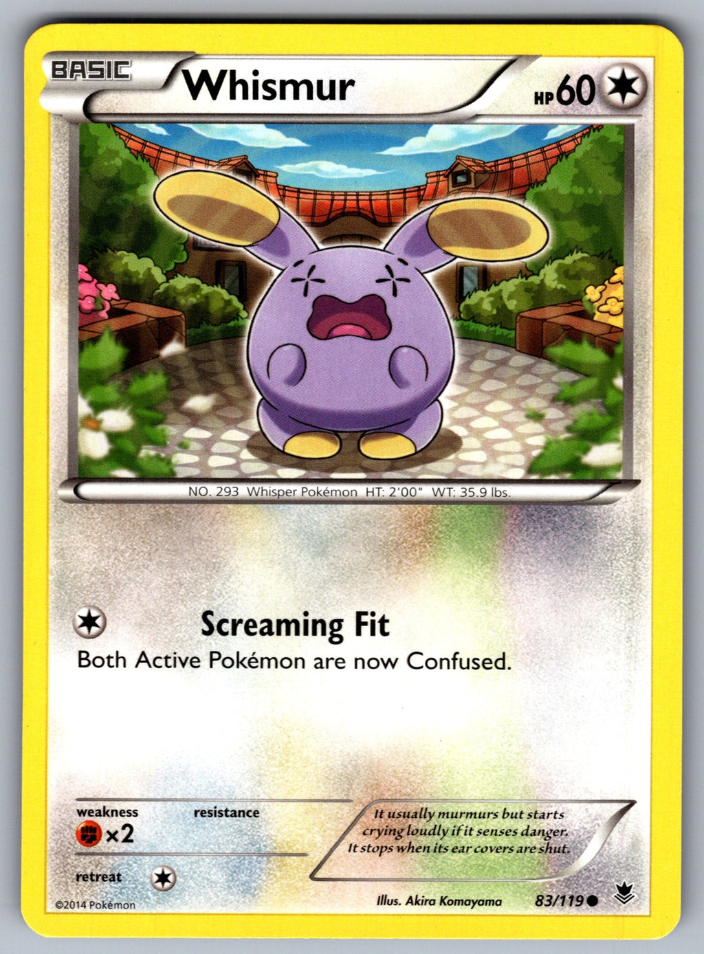 Whismur Common XY - Phantom Forces 83/119 LP 2014