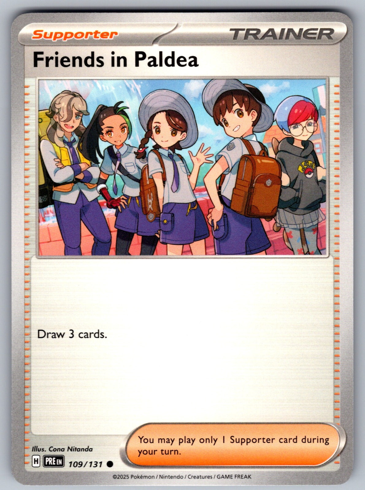 Friends in Paldea Common SV: Prismatic Evolutions 109/131 NM 2025