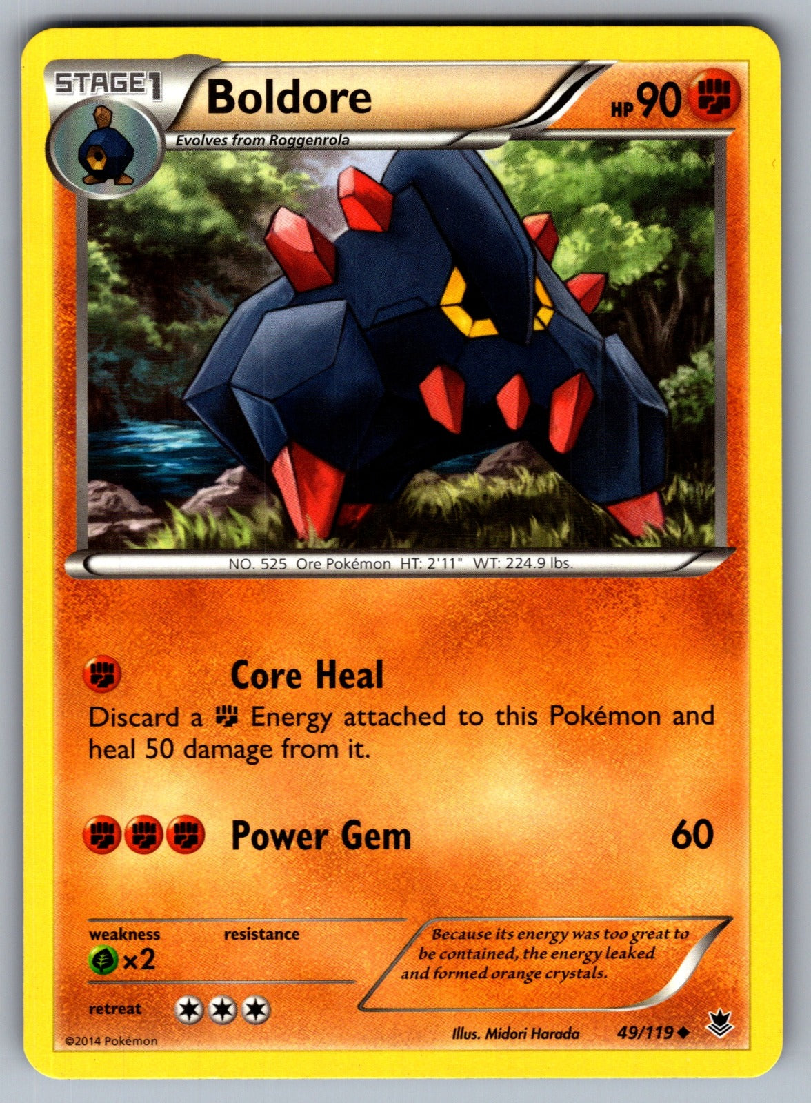 Boldore Uncommon XY - Phantom Forces 49/119 LP 2014