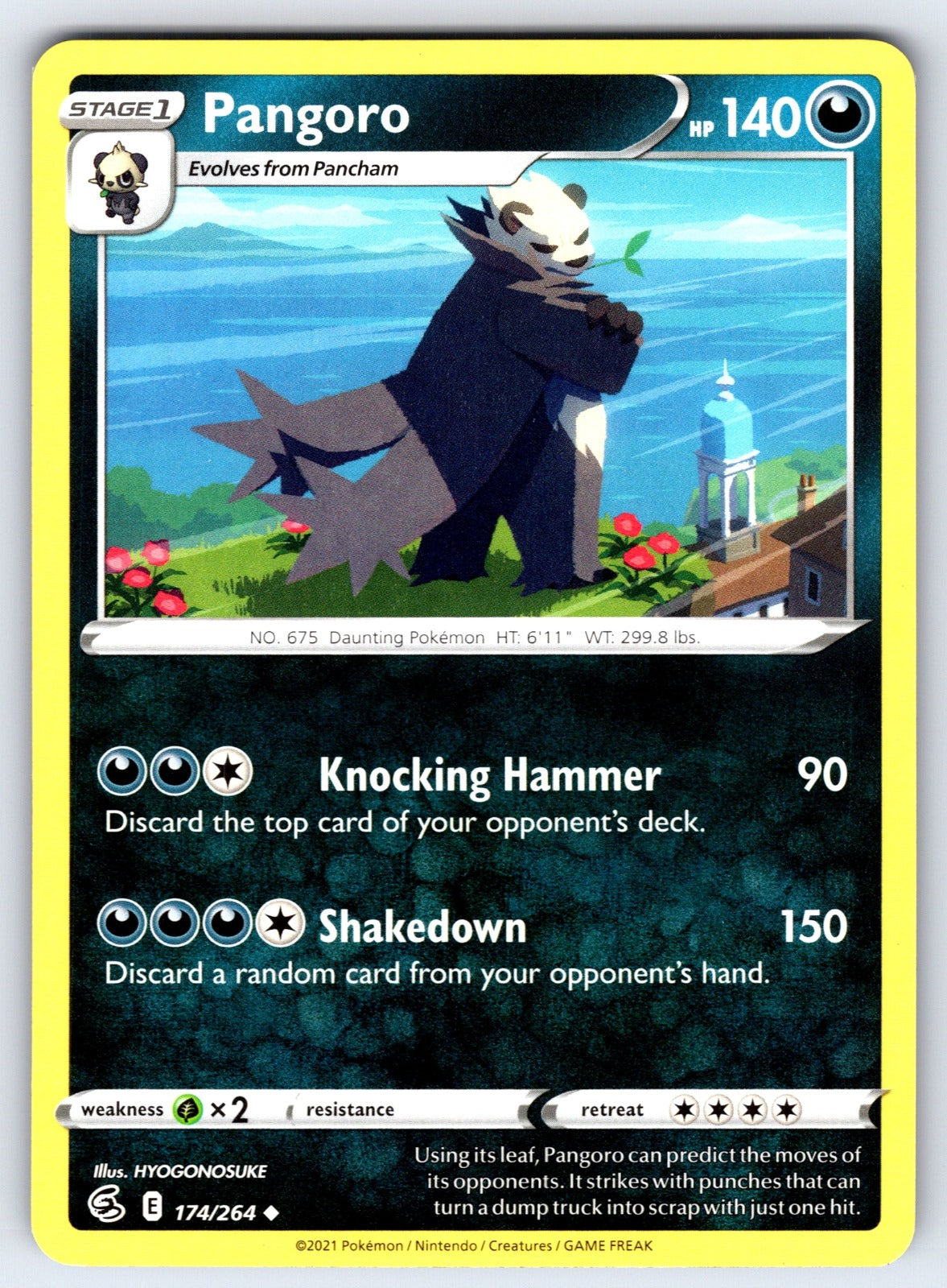 Pangoro Uncommon SWSH08: Fusion Strike 174/264 LP 2021