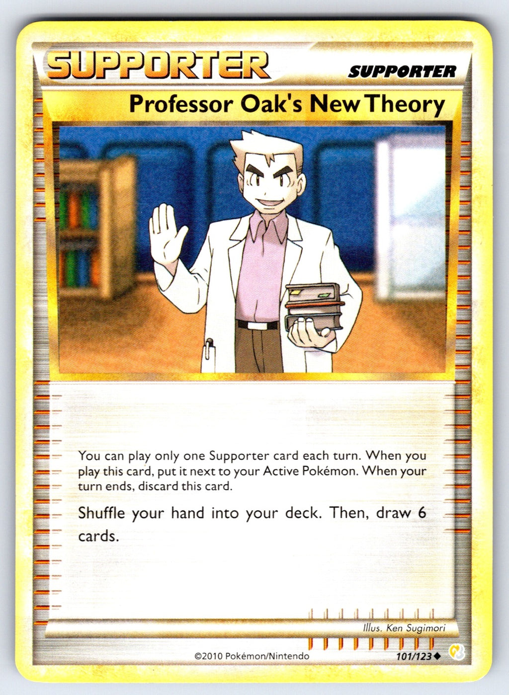 Professor Oak's New Theory Uncommon HeartGold SoulSilver 101/123 LP 2010