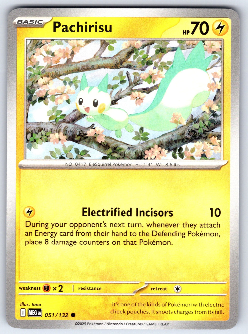 Pachirisu Common ME01: Mega Evolution 051/132 LP 2025