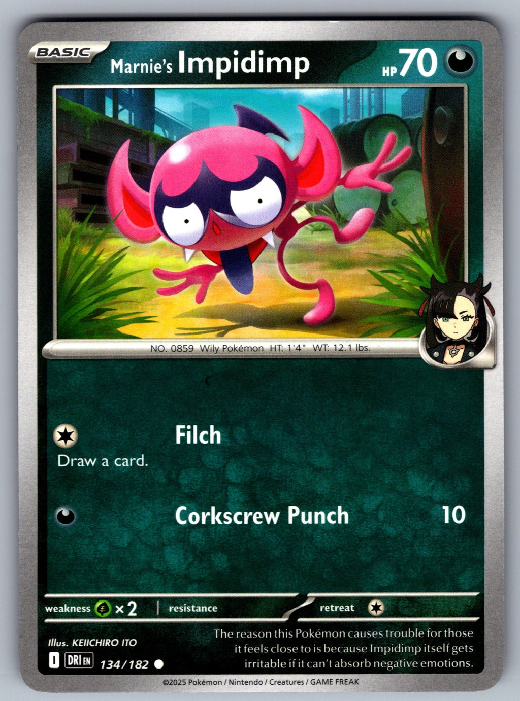 Marnie's Impidimp Common SV10: Destined Rivals 134/182 NM 2025
