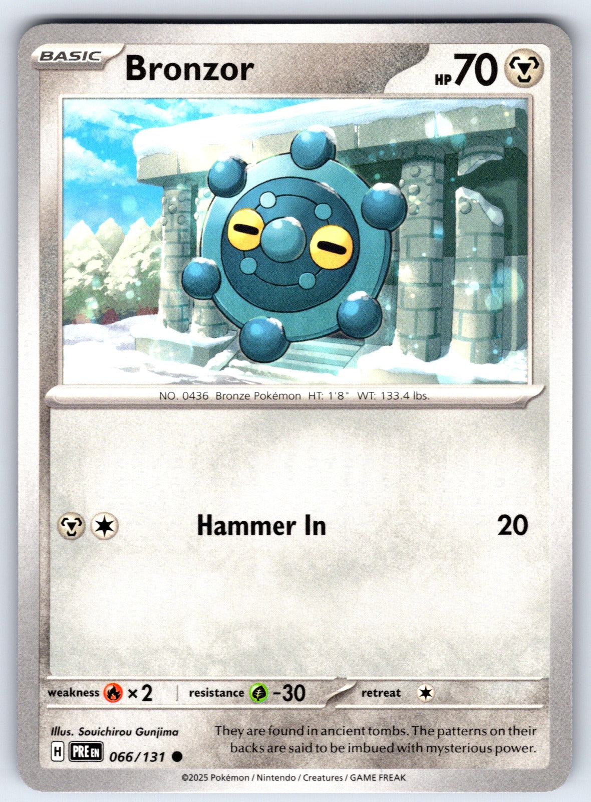 Bronzor Common SV: Prismatic Evolutions 066/131 NM 2025