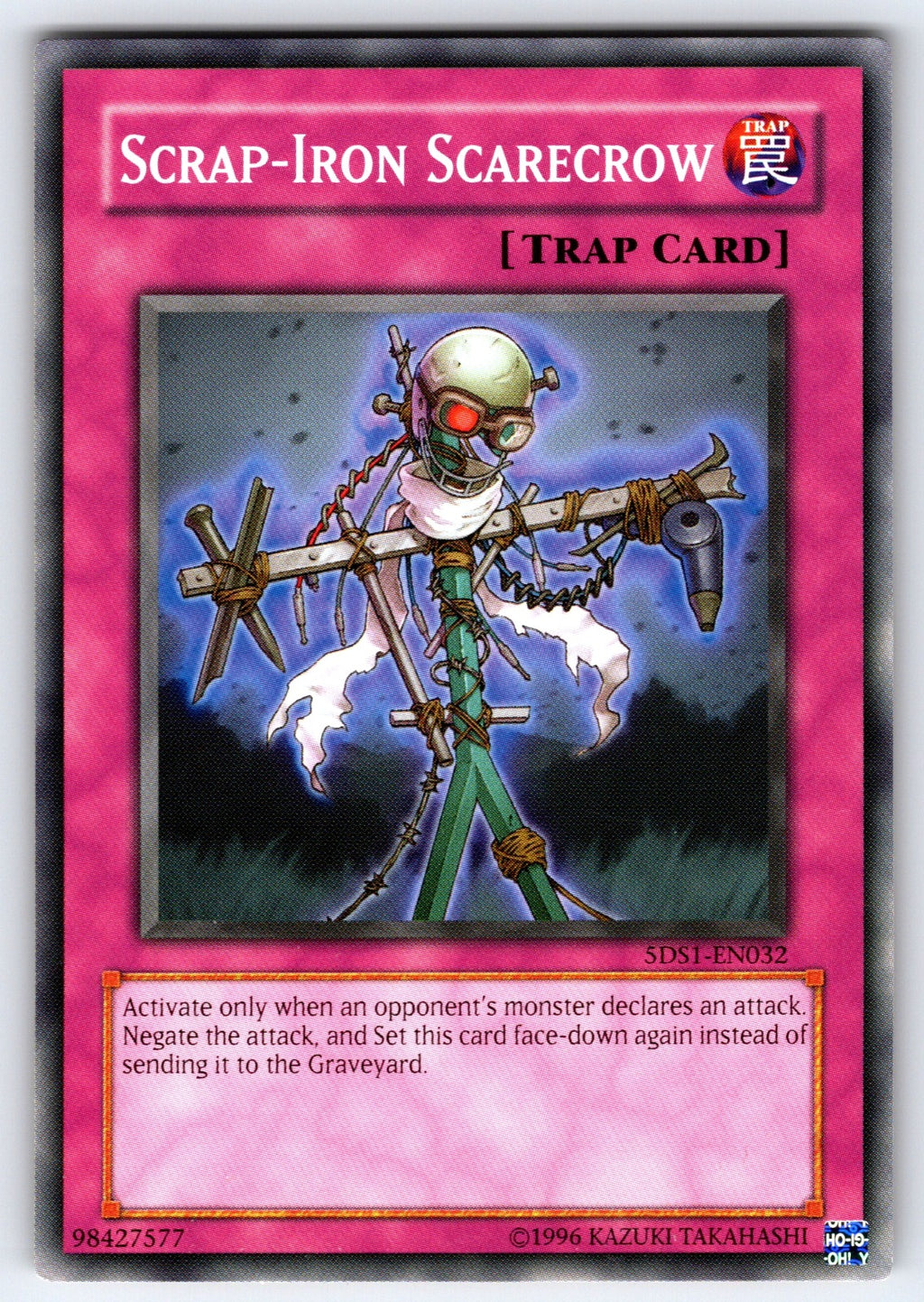 Scrap-Iron Scarecrow 1st Edition Common 5D's 2008 Starter Deck 5DS1-EN032 LP 200