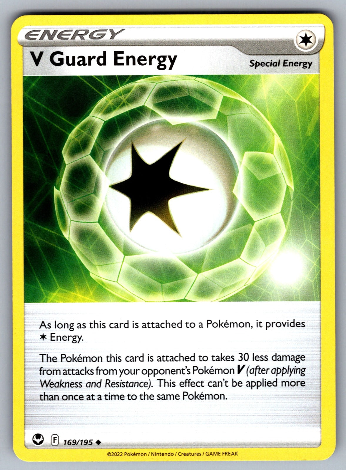 V Guard Energy Uncommon SWSH12: Silver Tempest 169/195 NM 2022