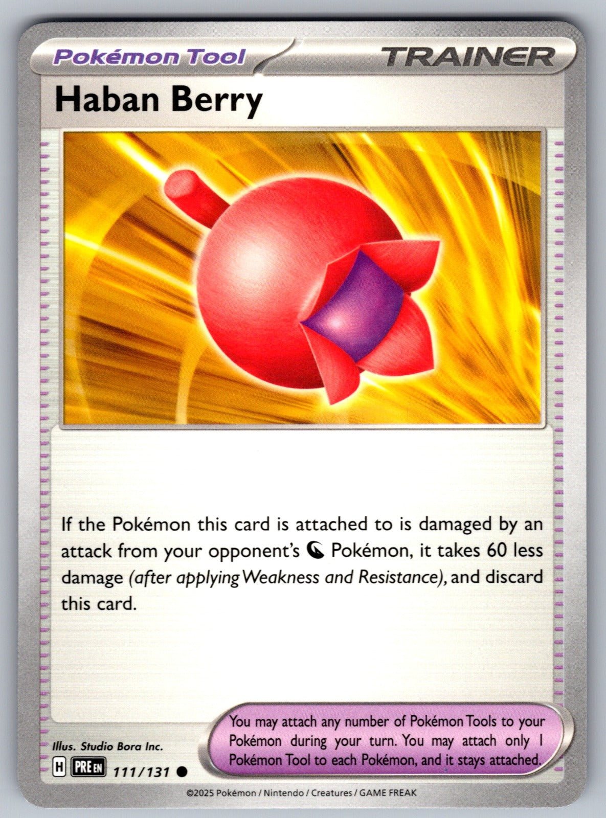 Haban Berry Common SV: Prismatic Evolutions 111/131 NM 2025