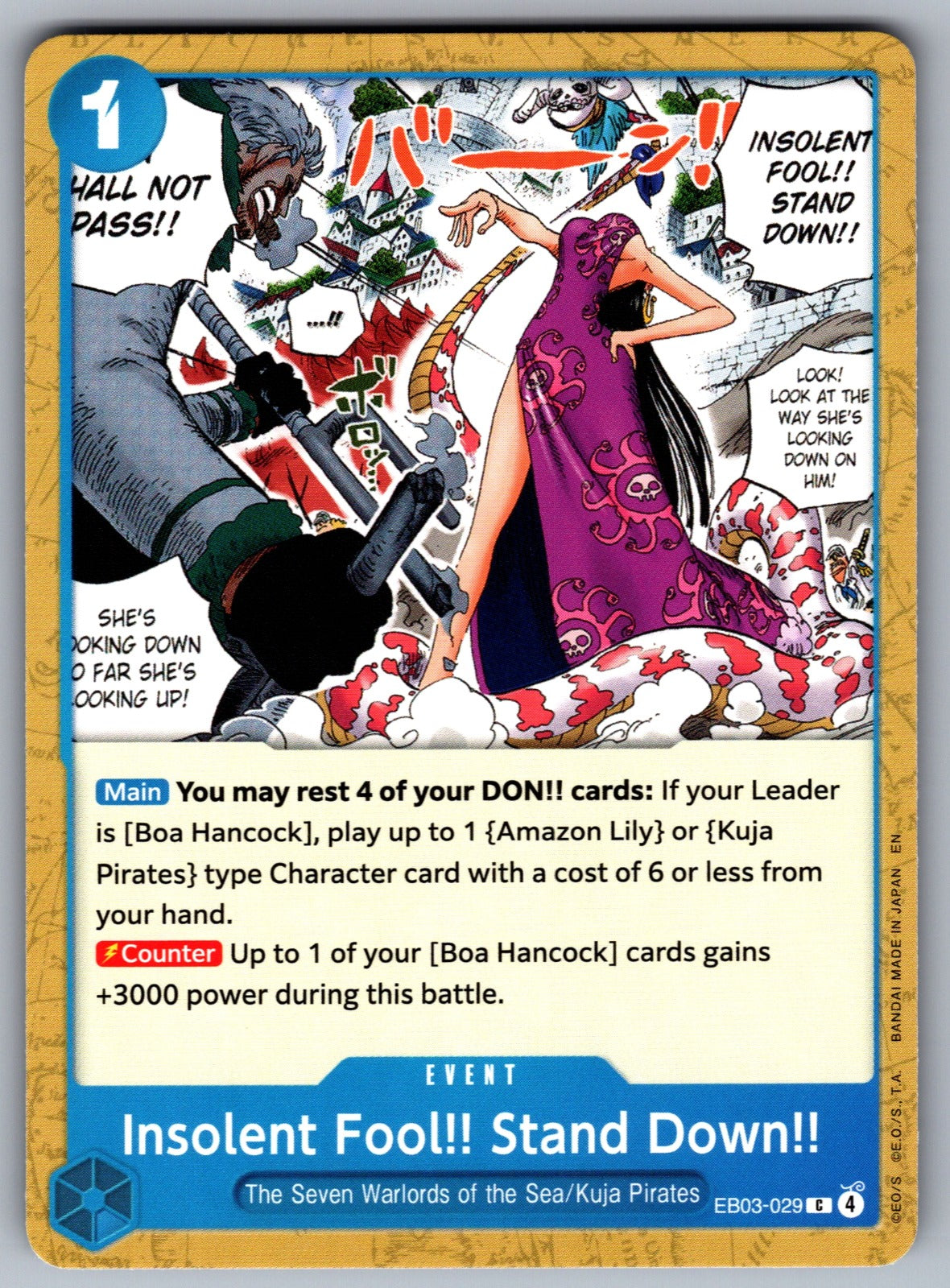 Insolent Fool!! Stand Down!! C Extra Booster: One Piece Heroines Edition EB03-02
