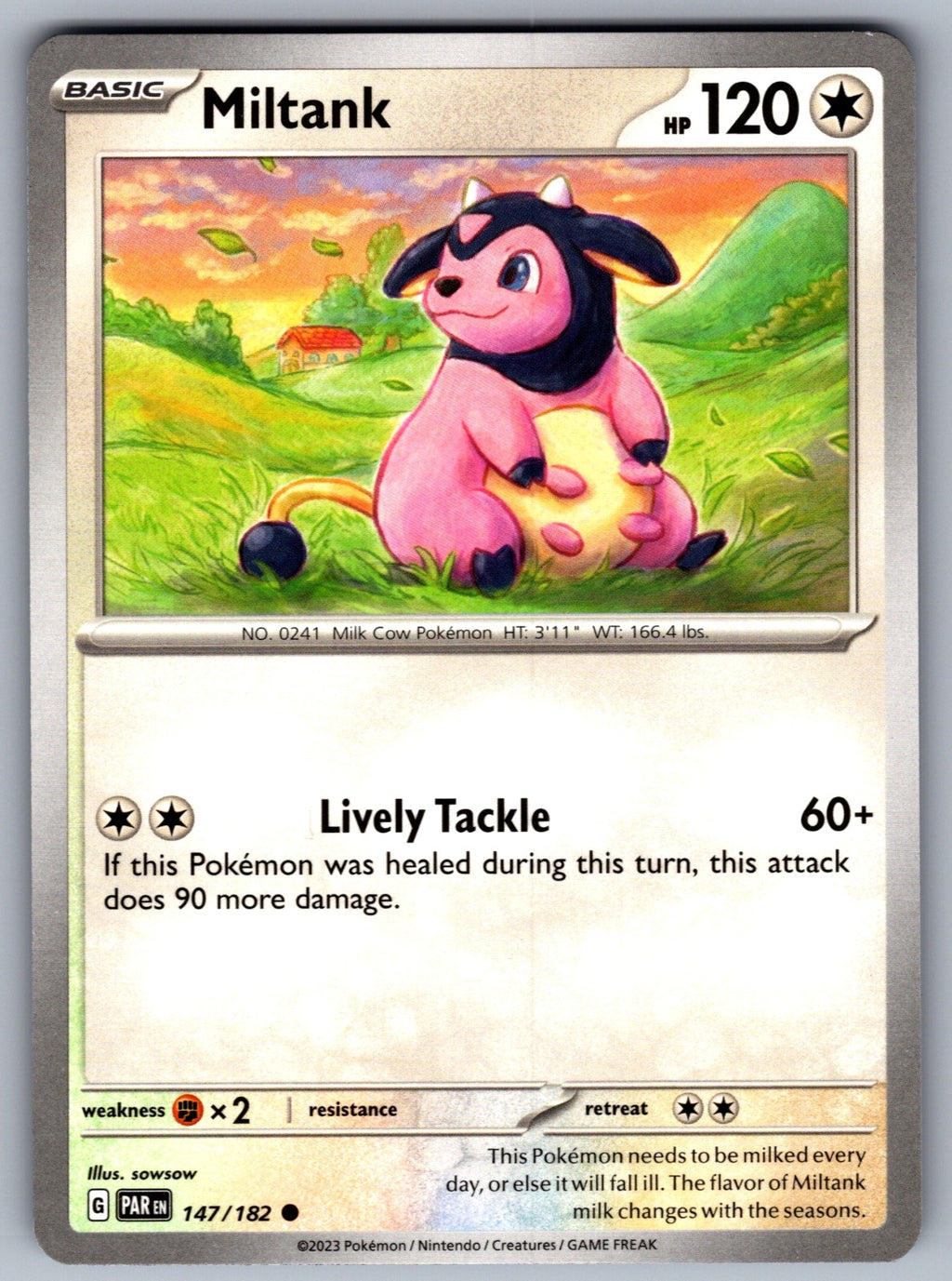 Miltank Common SV04: Paradox Rift 147/182 NM 2023