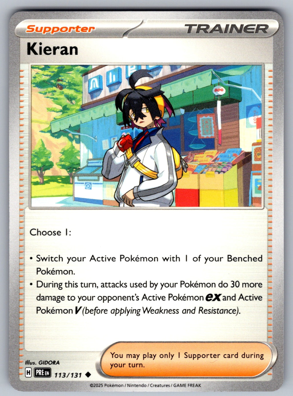 Kieran Uncommon SV: Prismatic Evolutions 113/131 NM 2025