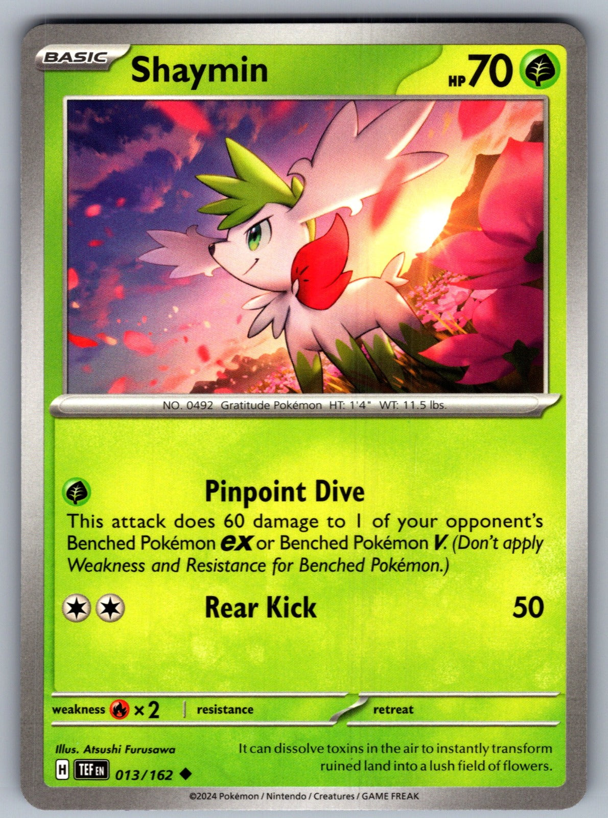 Shaymin Uncommon SV05: Temporal Forces 013/162 NM 2024