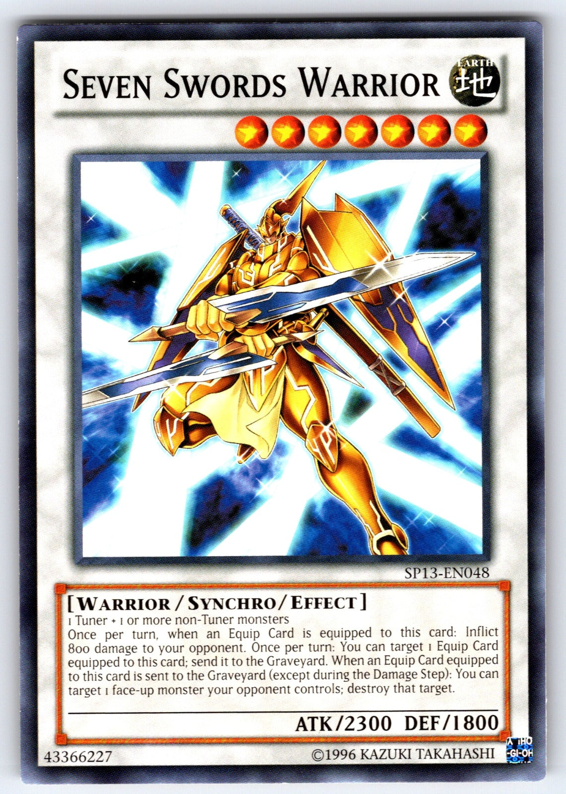 Seven Swords Warrior Unlimited Common Star Pack 2013 SP13-EN048 NM 2013