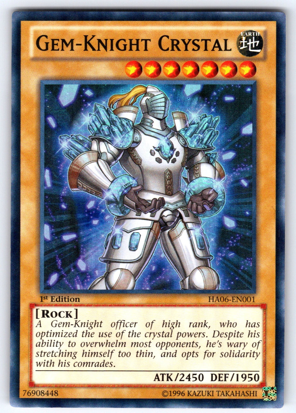 Gem-Knight Crystal Unlimited Super Rare Hidden Arsenal 6: Omega Xyz HA06-EN001 N