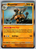 Rhyperior Holo Rare SV07: Stellar Crown 076/142 NM 2024