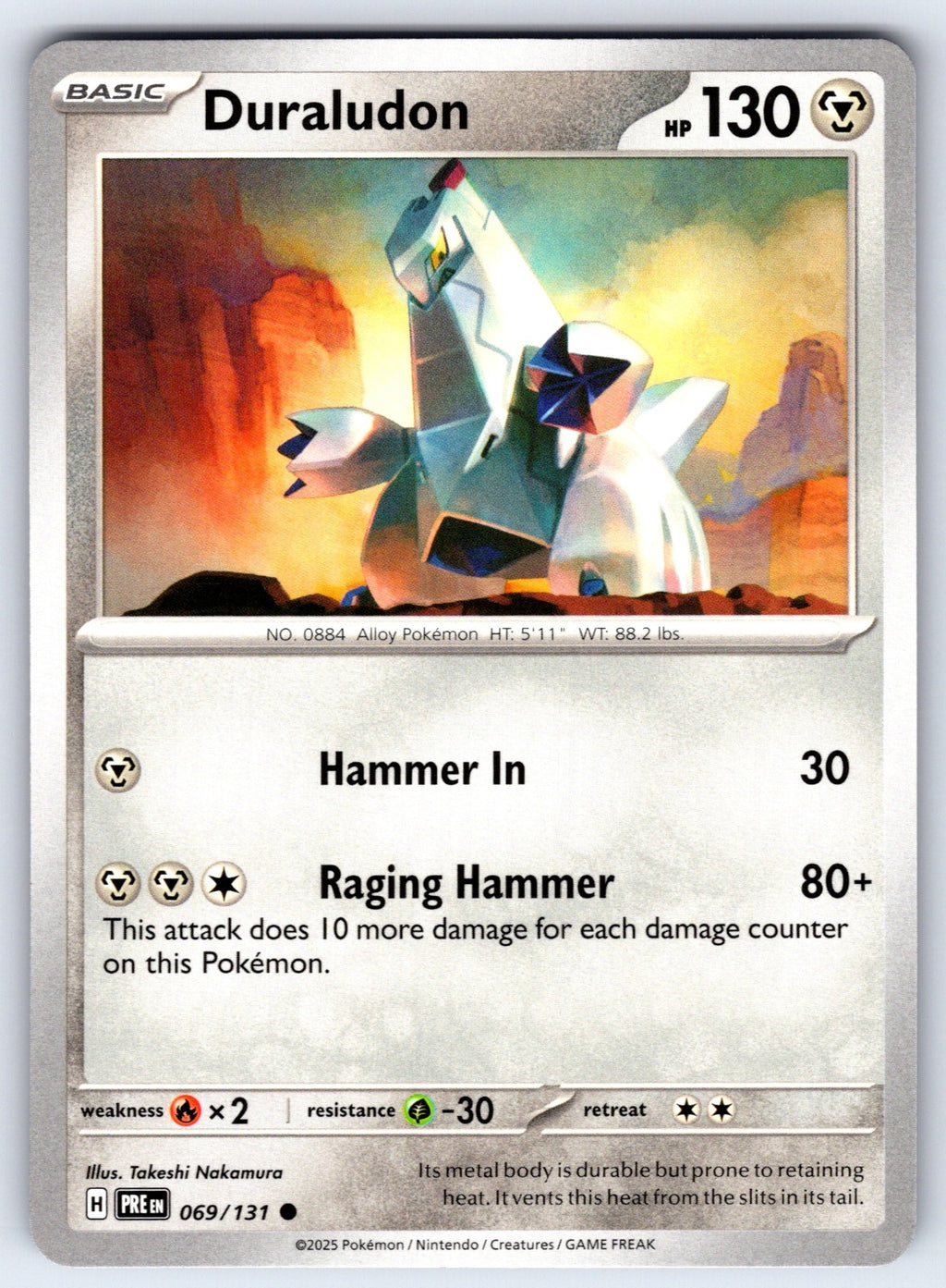 Duraludon Common SV: Prismatic Evolutions 069/131 NM 2025
