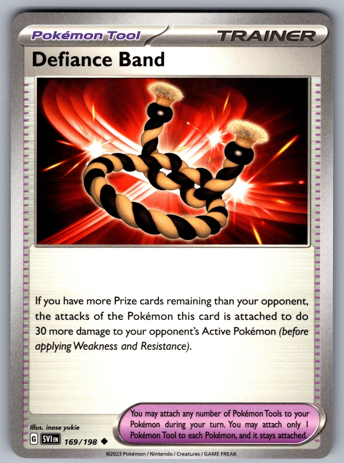 Defiance Band Uncommon SV01: Scarlet & Violet Base Set 169/198 NM 2023