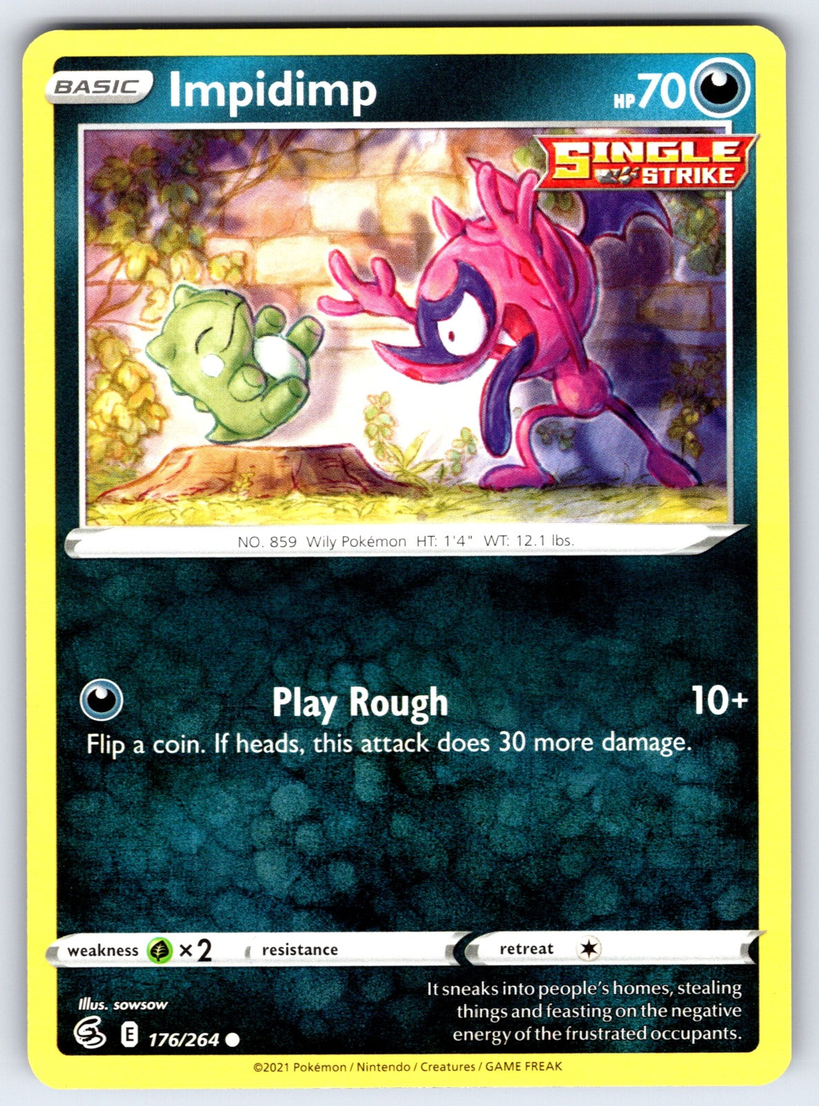 Impidimp Common SWSH08: Fusion Strike 176/264 NM 2021