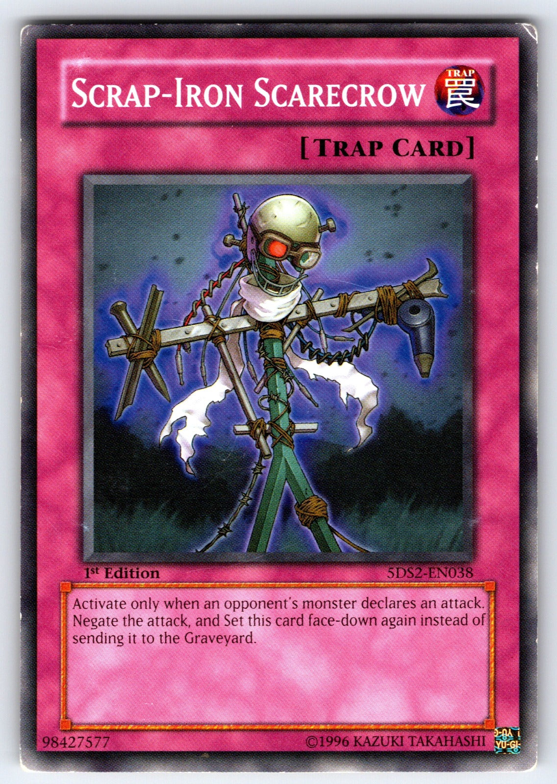 Scrap-Iron Scarecrow 1st Edition Common 5D's 2008 Starter Deck 5DS1-EN032 HP 200