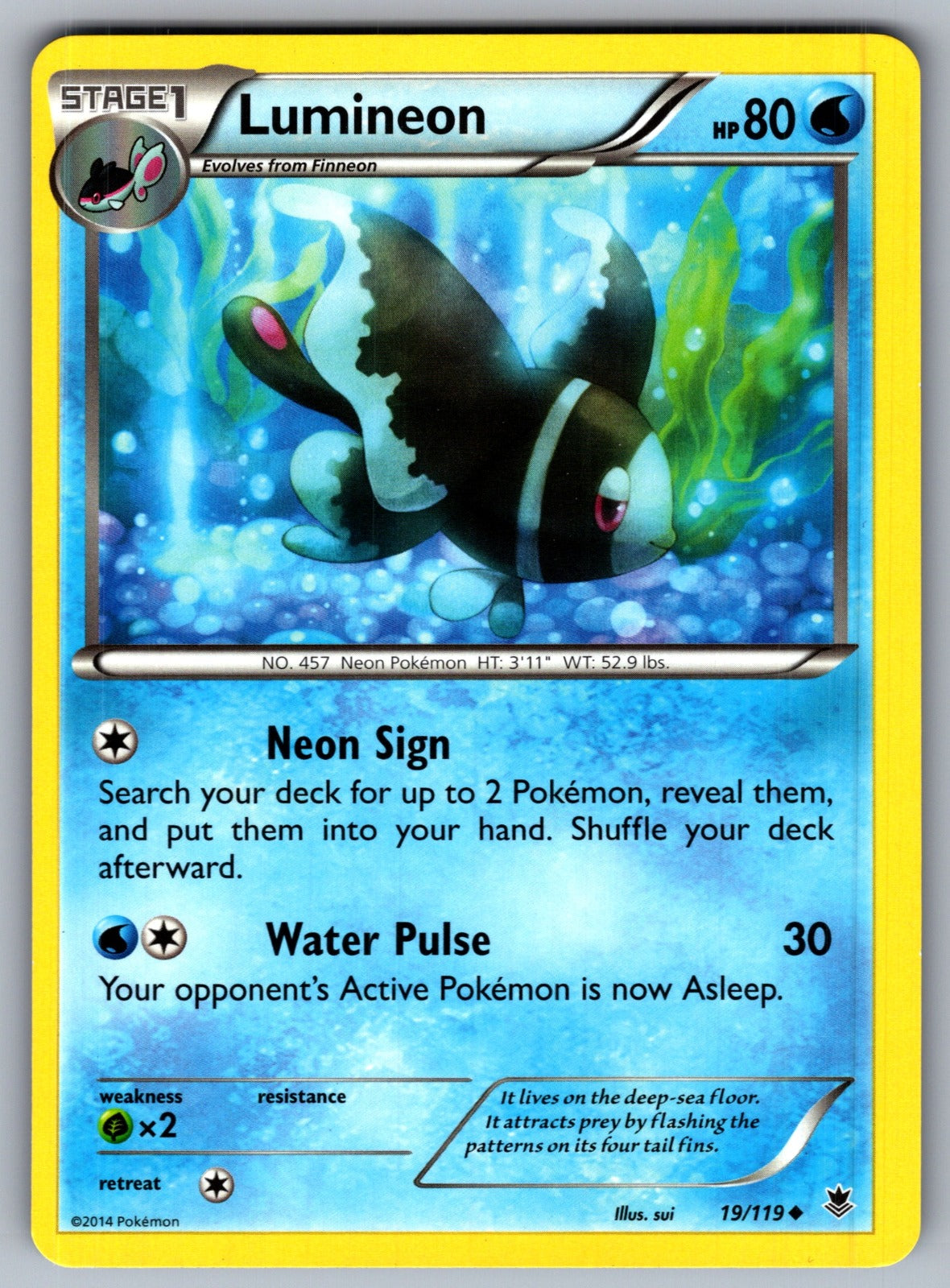 Lumineon Uncommon XY - Phantom Forces 19/119 LP 2014