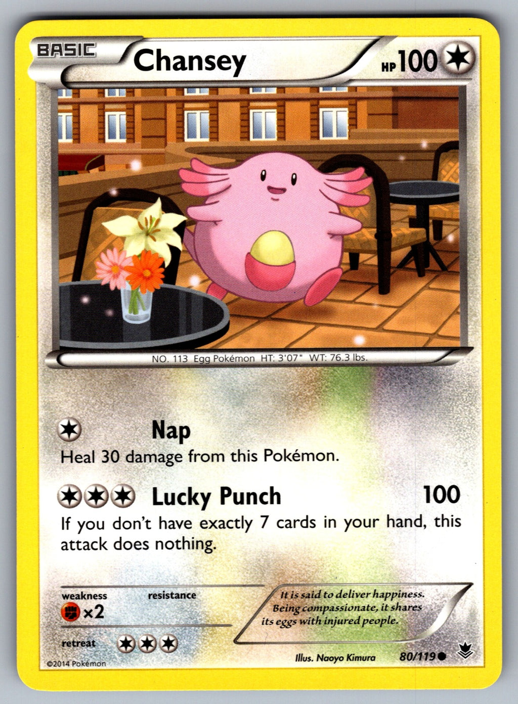 Chansey Common XY - Phantom Forces 80/119 LP 2014