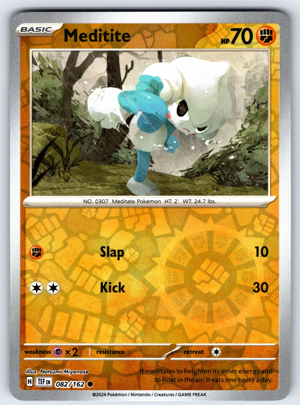 Meditite Reverse Holo Common SV05: Temporal Forces 082/162 NM 2024