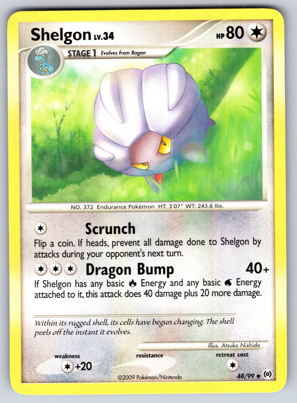 Shelgon Uncommon Arceus 48/99 LP 2009