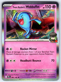 Team Rocket's Wobbuffet Holo Rare SV10: Destined Rivals 082/182 NM 2025