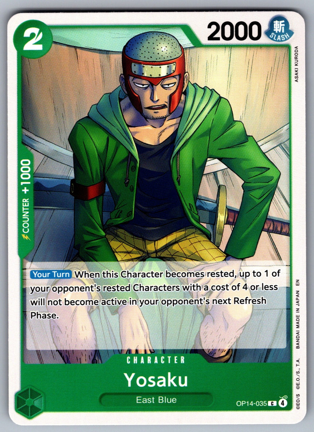 Yosaku C The Azure Sea's Seven OP14-035 NM 2026