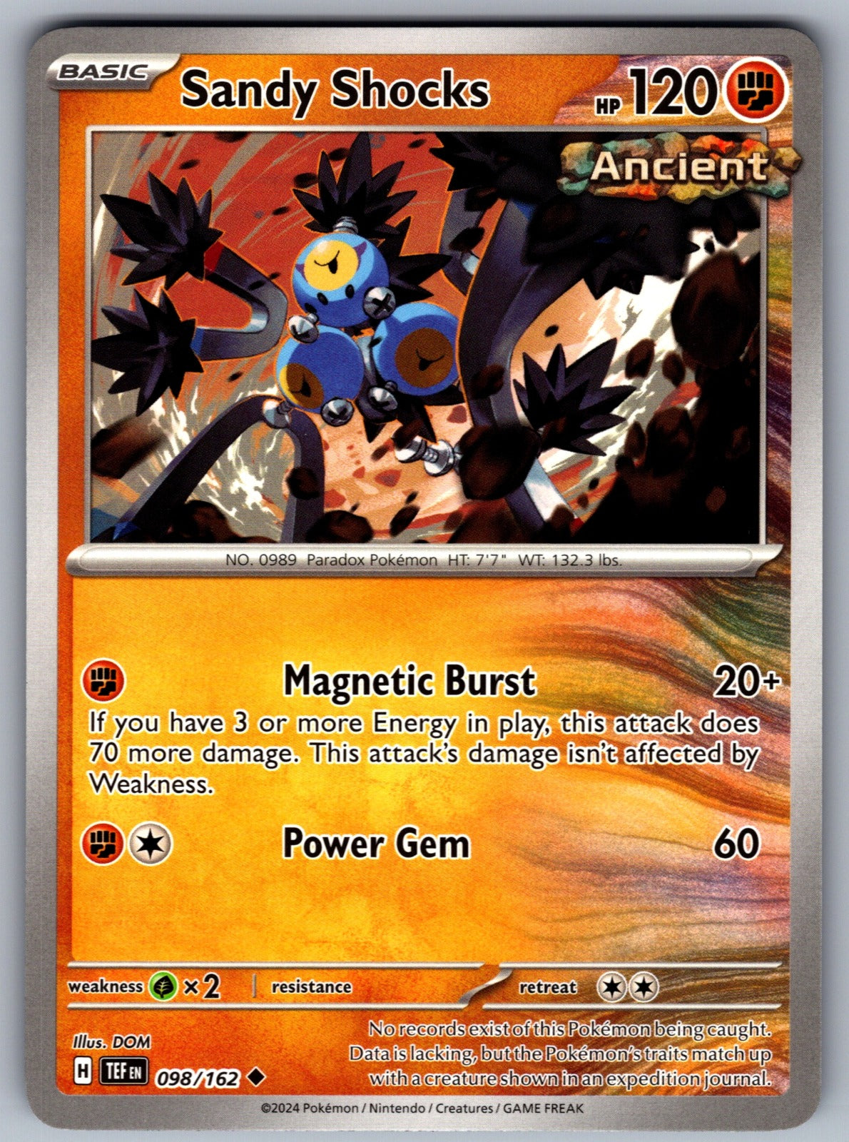 Sandy Shocks Uncommon SV05: Temporal Forces 098/162 NM 2024