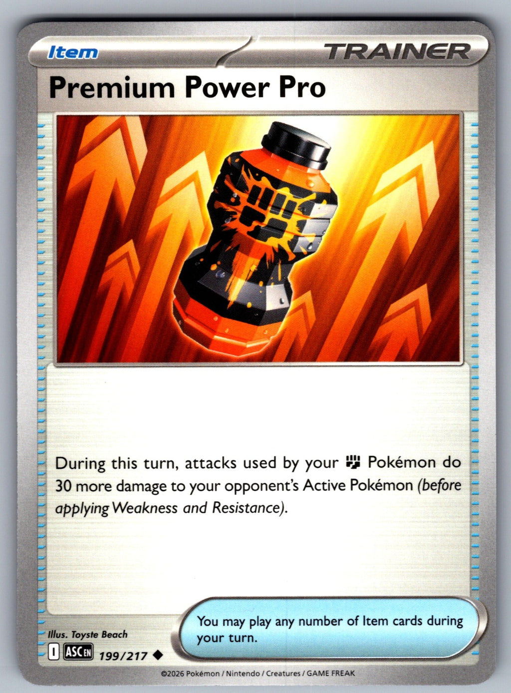 Premium Power Pro Uncommon ME: Ascended Heroes 199/217 NM 2026