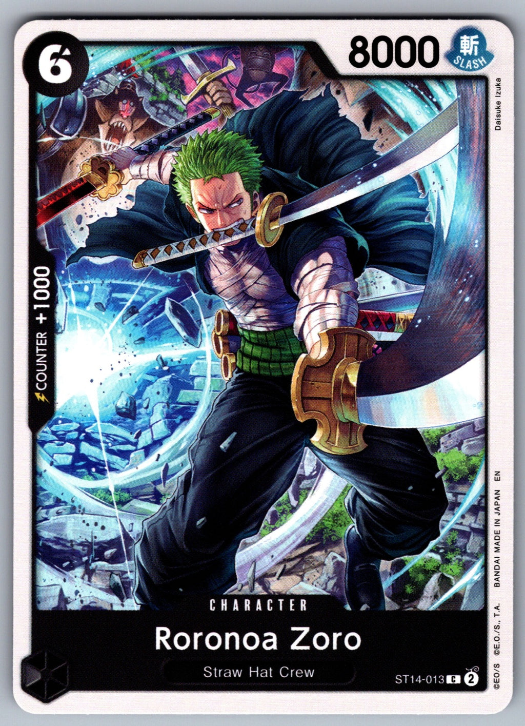 Roronoa Zoro C Starter Deck 14: 3D2Y ST14-013 NM 2024