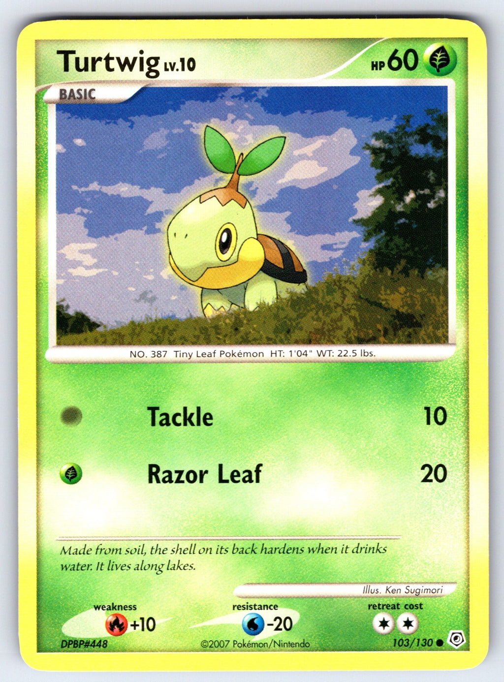 Turtwig Common Diamond and Pearl 103/130 LP 2007