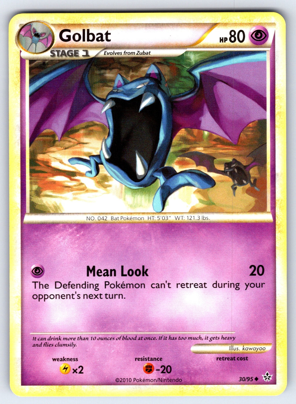 Golbat Uncommon Unleashed 30/95 LP 2010