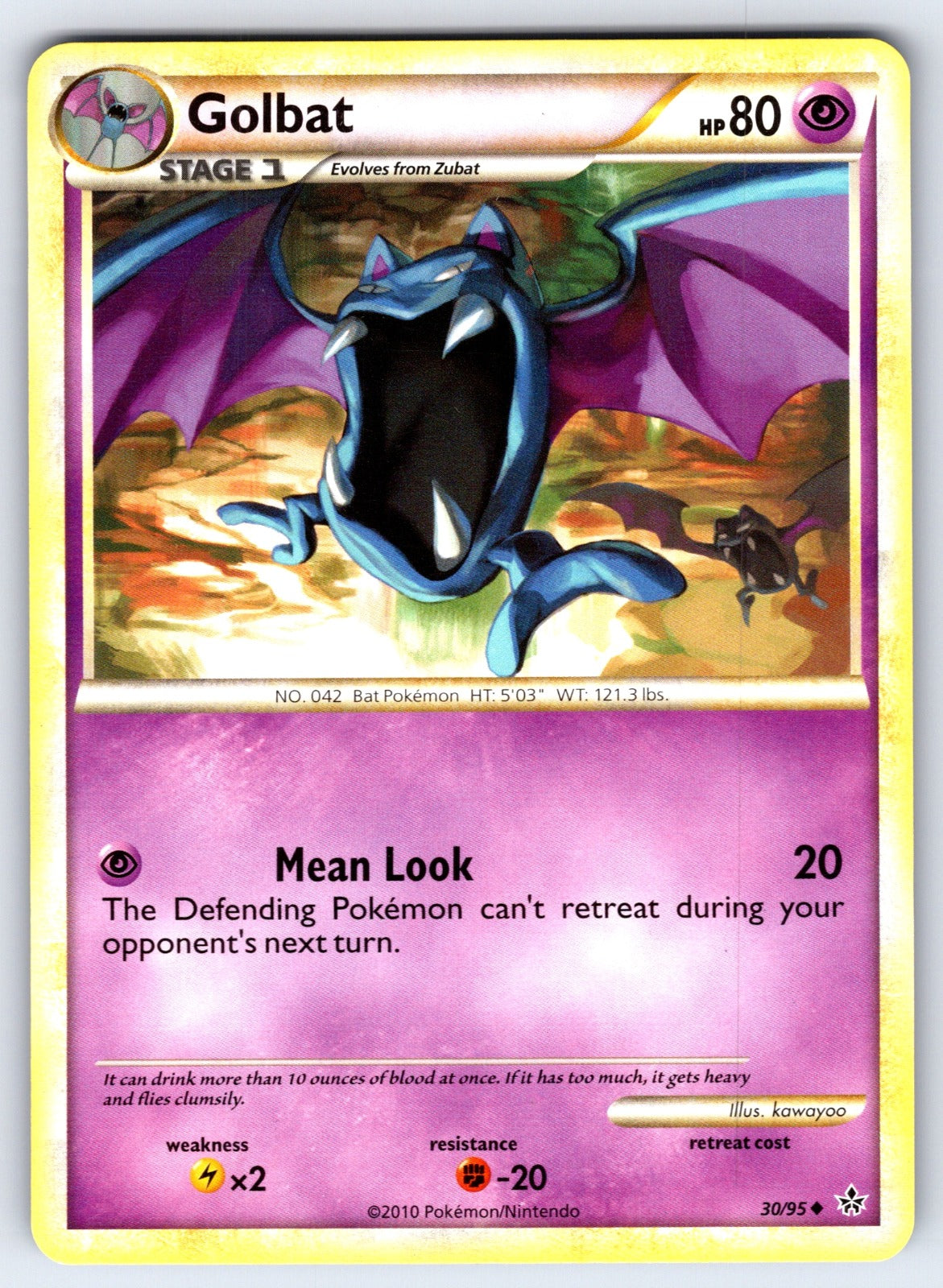 Golbat Uncommon Unleashed 30/95 LP 2010