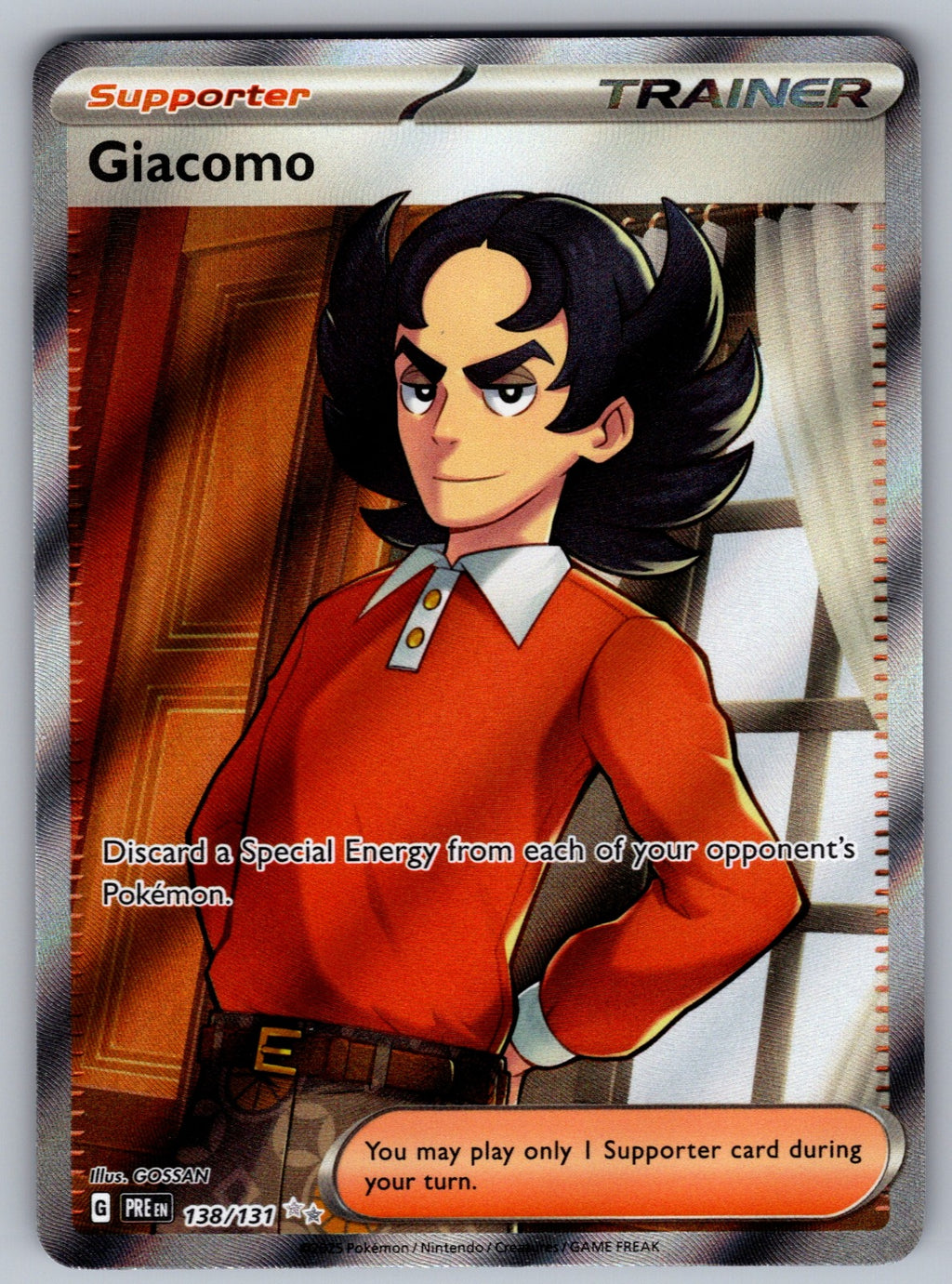 Giacomo Holo Ultra Rare SV: Prismatic Evolutions 138/131 NM 2025