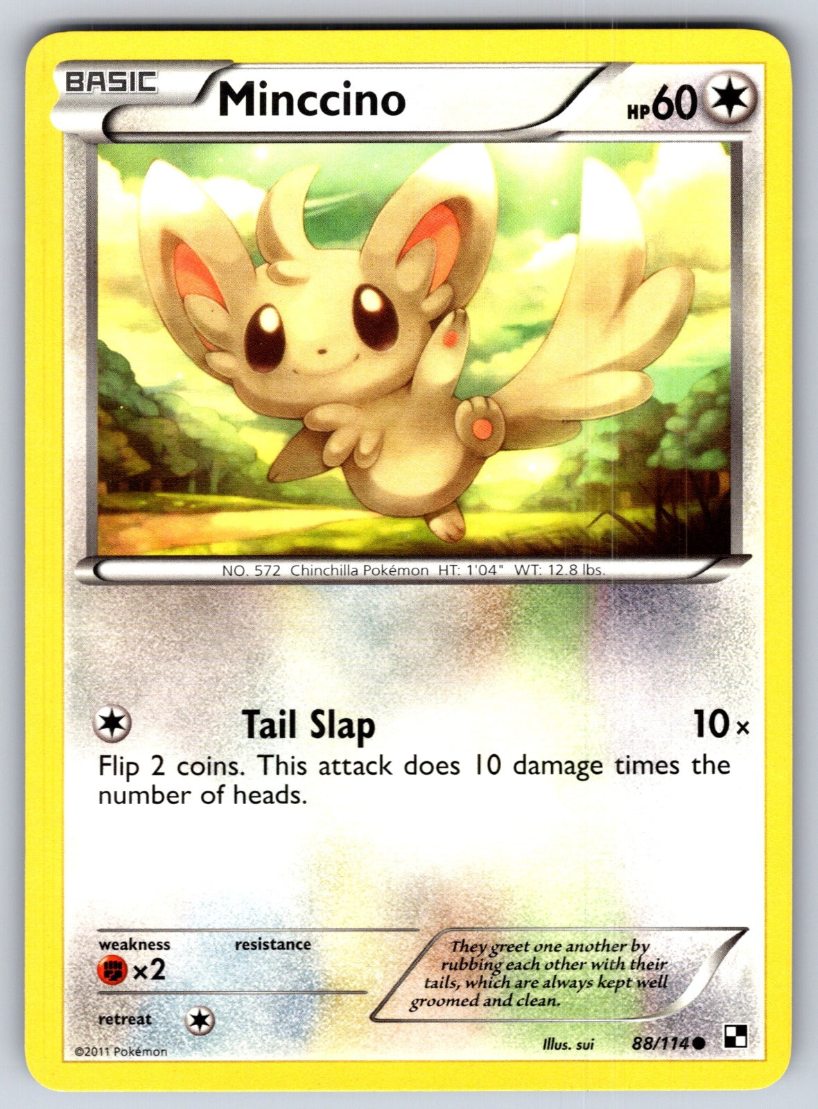 Minccino Common Black and White 88/114 LP 2011