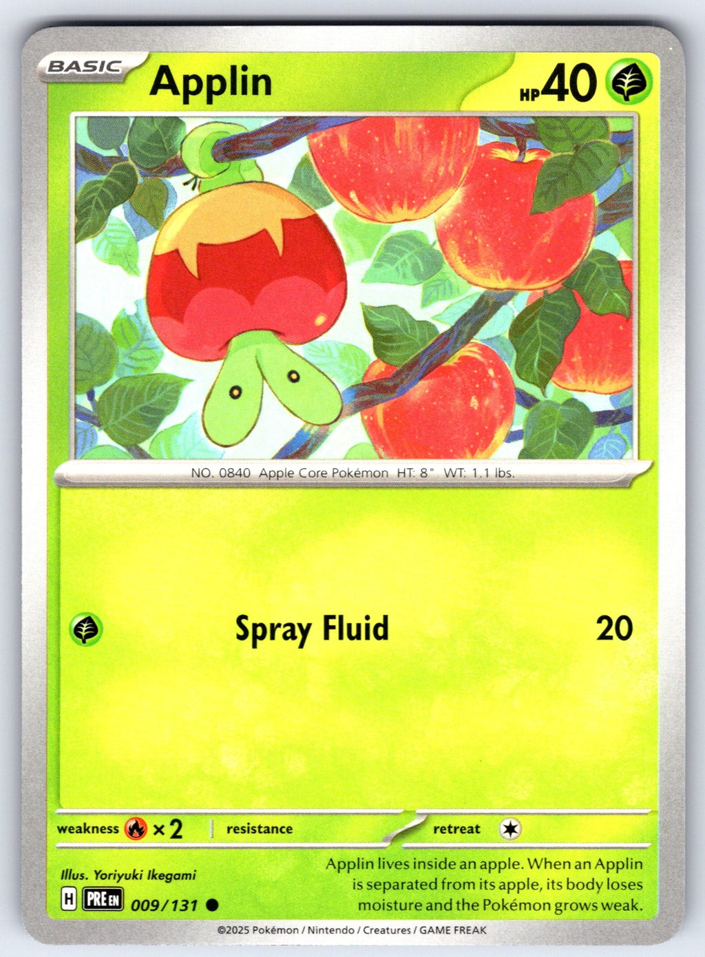 Applin Common SV: Prismatic Evolutions 009/131 NM 2025