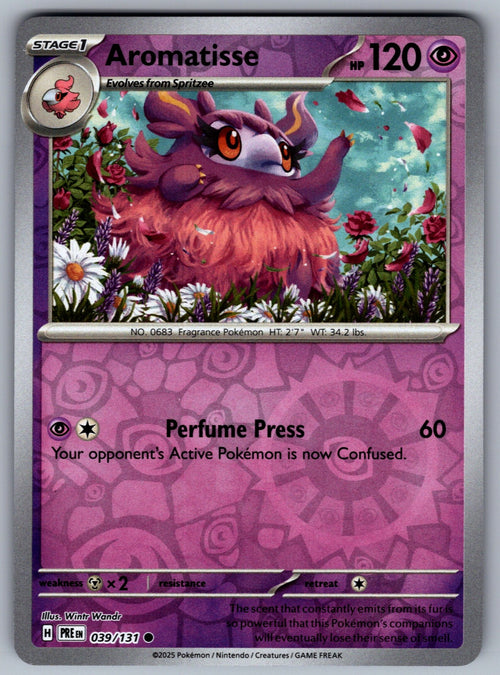 Aromatisse Reverse Holo Common SV: Prismatic Evolutions 039/131 NM 2025
