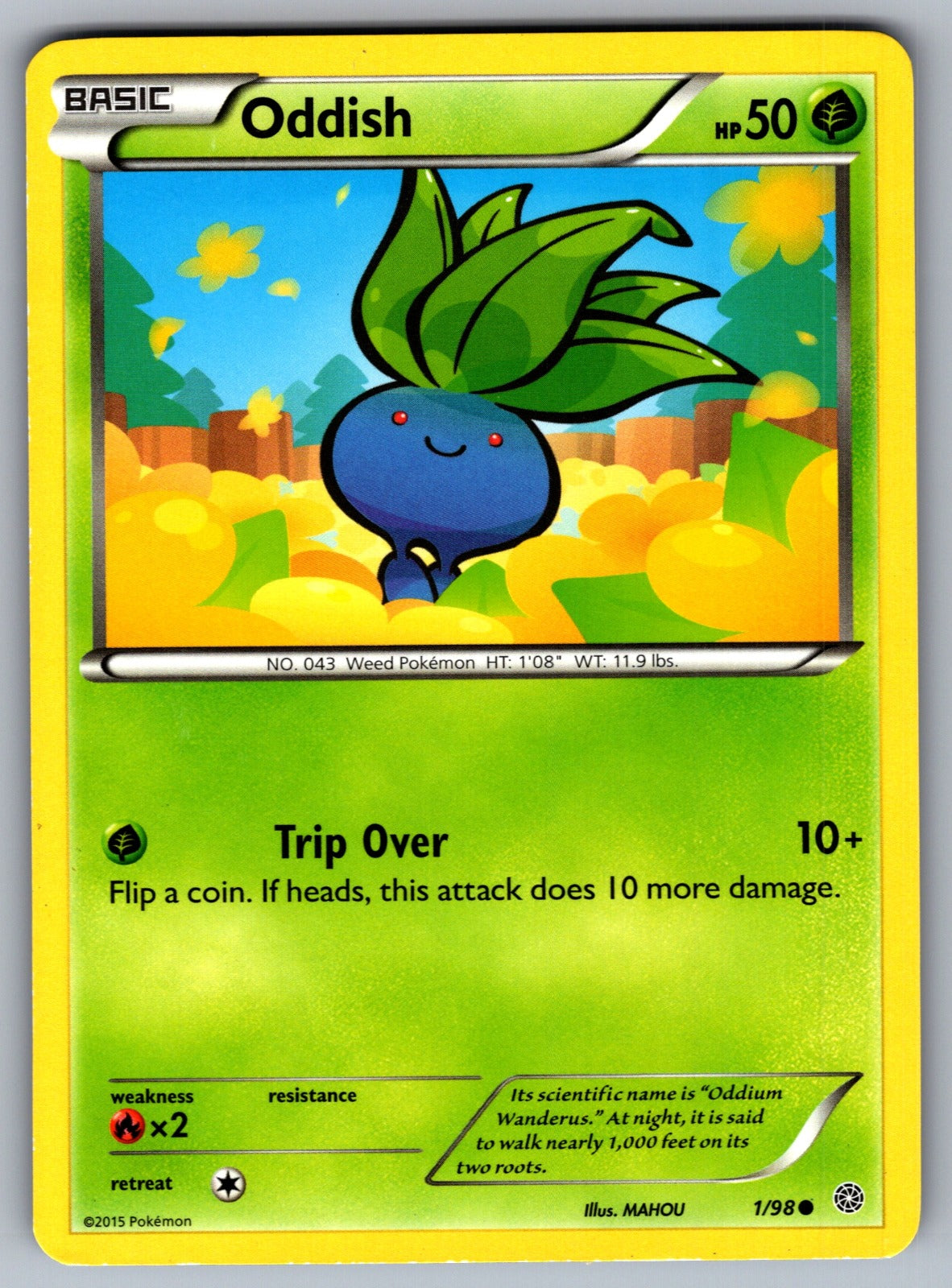 Oddish Common XY - Ancient Origins 1/98 LP 2015