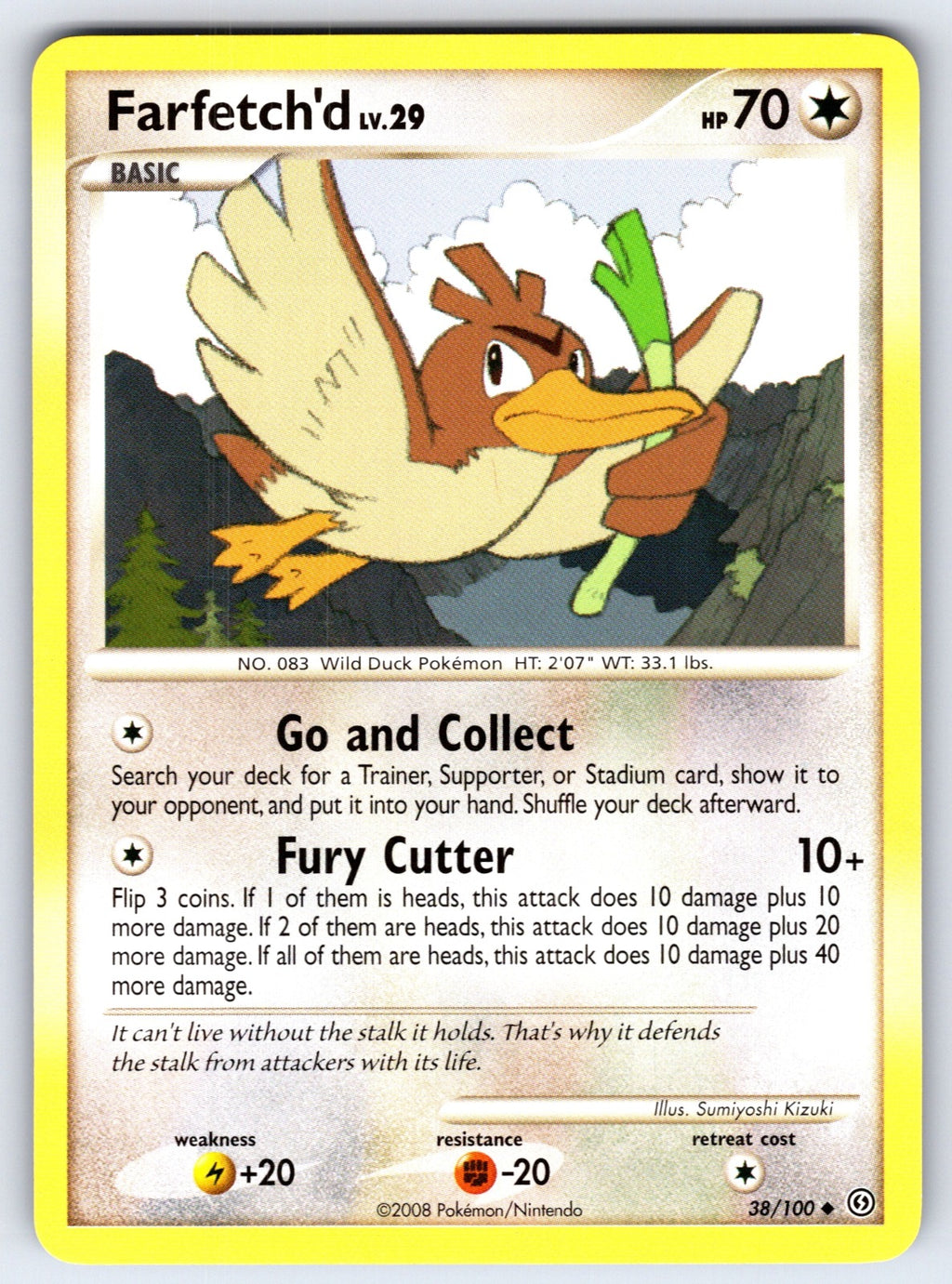 Farfetch'd Uncommon Stormfront 38/100 LP 2008