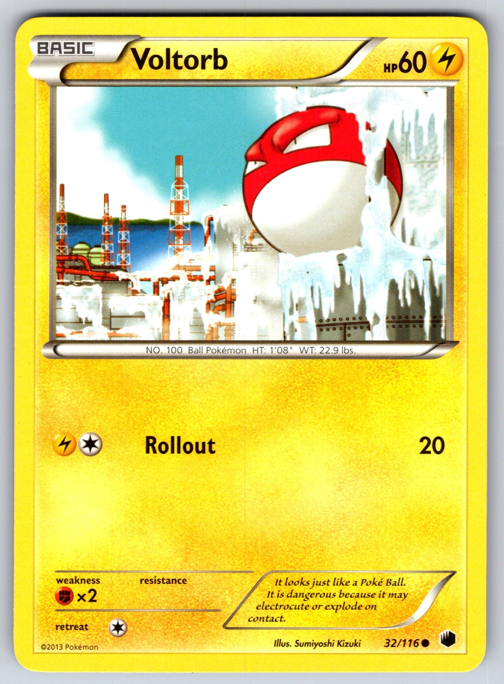Voltorb Common Plasma Freeze 32/116 LP 2013