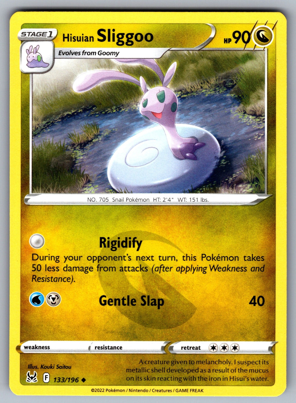 Hisuian Sliggoo Uncommon SWSH11: Lost Origin 133/196 NM 2022